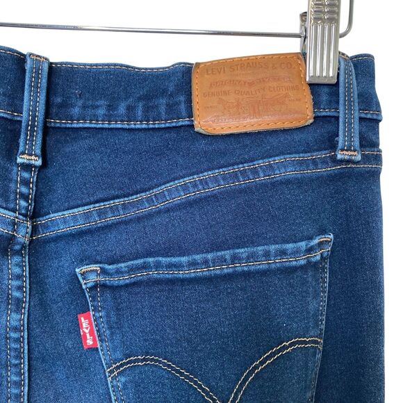 Levis Vintage Big E Jeans Womens Misses 28X32 Mid Rise Medium Stretch Blue Denim - Picture 5 of 14